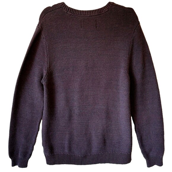 Urban Pipeline Sweater Size XL Crewneck Cotton Dark Purple Burgundy Black‎ - Picture 4 of 8